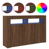 Sideboard Brown Oak 116 x 30 x 75 cm Engineered Wood 3333882