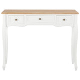 Dressing Console Table with 3 Drawers White 280044