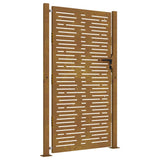 Garden Gate 100x175 cm Corten Steel Square Design 153254