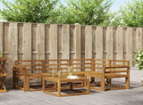 Outdoor Sofa Set 5 pcs Natural Solid Acacia Wood 3366357