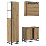 Bathroom Furniture Set 3 pcs Artisan Oak Engineered Wood 3402519