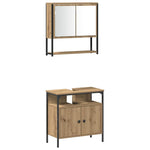 Bathroom Furniture Set 4 pcs Artisan oak 33 x 33 x 185.5 cm 3334407