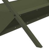 Livestock Feeding Trough Olive Green 111 x 76 x 38 cm 874661
