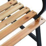 Garden Bench Black Wood 120 cm Durable Garden Bench 47940