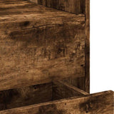Bedside Cabinet Smoked Oak 45x50x50 cm Engineered Wood 848287