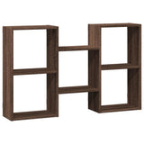 Wall Shelf Brown Oak 96x18x60 cm Engineered Wood 853233