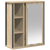 Bathroom Wall Cabinet with Mirror Sonoma Oak 50x21x60 cm 861903