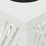 Solar LED Pathway Light 2 pcs White Cold Rolled Steel 879731