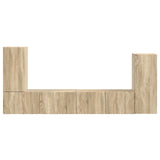 TV Cabinet Set 4 pcs Sonoma Oak Engineered Wood 3409116