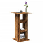 ZNTS Bar Table with Storage Old Wood 60x60x102 cm Engineered Wood 854335