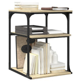 Printer Stand 3-Tier Sonoma Oak 43x48x64 cm Engineered Wood 842277