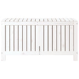 Garden Storage Box White 115x49x60 cm Solid Wood Pine 823837