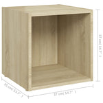TV Cabinets 4 pcs Sonoma Oak 37x35x37 cm Engineered Wood 805509