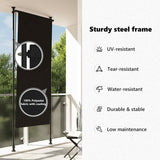 Outdoor Roller Blind 120x270 cm Anthracite 145936