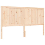 Bed Frame without Mattress King Size Solid Wood Pine 3192626