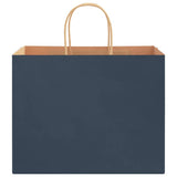 Paper Bags 250 pcs with Handles Blue 32x22x24 cm 4101707