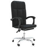 Reclining Office Chair Black Faux Leather 349800