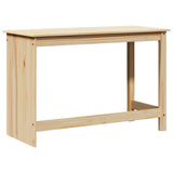 Desk Brown 112 x 50 x 75 cm Solid Pine Wood 42032396