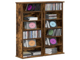 CD Cabinet 2 pcs Smoked Oak 32 x 17 x 92 cm Engineered Wood 8012755