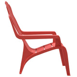 Garden Chairs 2 pcs for Children Red 37x34x44 cm PP Wooden Look 364738