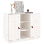 ZNTS Sideboard White 100x40x75 cm Solid Wood Pine 820133