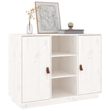 ZNTS Sideboard White 100x40x75 cm Solid Wood Pine 820133