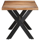 Dining Table 160x80x75 cm Solid Wood with Honey Finish 321547