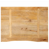 Table Top Live Edge 90x60x3.8 cm Solid Wood Mango 370501