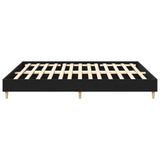 Bed Frame Black Oak 160 x 200 cm Engineered wood 3329280