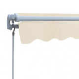Manual Awning 3 x 2.5 m Cream 100% Polyester 270183