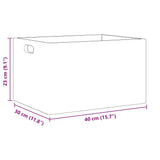 Wooden Box with Handles 40x30x23 cm Solid Wood Pine 4017394