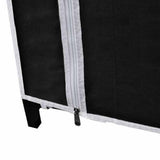 Folding Wardrobe Black 110x45x175 cm 60719