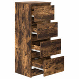 Sideboard Smoked Oak 37.5x35x99 cm Engineered Wood 861701