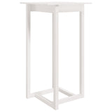 Bar Table White 60x60x110 cm Solid Wood Pine 822178