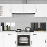 Kitchen Backsplash 2 pcs Dark Grey 110 x 40 cm Tempered Glass 3415506