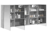 Bathroom Mirror Cabinet Grey Sonoma 100 x 14.5 x 70 cm 889124