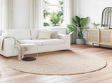 Anti-Slip Faux Rabbit Fur Rug OLITE Taupe 160 cm Polyester 42021758