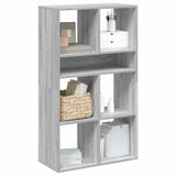 Book Cabinet Grey Sonoma 66x31x112 cm Engineered Wood 860306