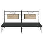 Bed Frame without Mattress Sonoma Oak 183x213 cm Engineered Wood 4106797