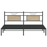 Bed Frame without Mattress Sonoma Oak 183x213 cm Engineered Wood 4106797