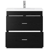 Bathroom Furniture Set Black Oak 81 x 40 x 84.5 cm 3404375