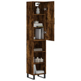 Highboard Smoked Oak 34.5x34x180 cm Engineered Wood 3199006