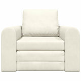 Sofa Bed Cream 98 x 71 x 83 cm Velvet 4106672
