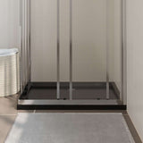 Rectangular ABS Shower Base Tray Black 70x90 cm 148911