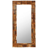 Wall Mirror Solid Reclaimed Wood 60x120 cm 246419