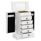 Jewellry Case with Mirror MDF 25x13.5x34 cm 245753
