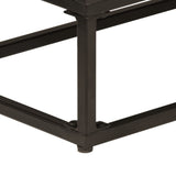 Sideboard Black 55x30x76 cm Solid Wood Mango and Iron 372000
