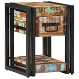 Bedside Cabinet Multicolour 30 x 30 x 40 cm Solid Reclaim Wood 4016708