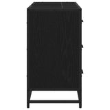 Bathroom Cabinet Black Oak 80 x 33 x 60 cm Engineered Wood 883633