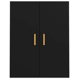 Hanging Wall Cabinet Black 69.5x34x90 cm 812259